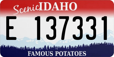 ID license plate E137331