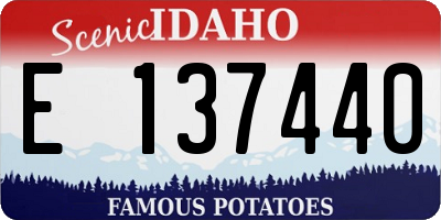 ID license plate E137440