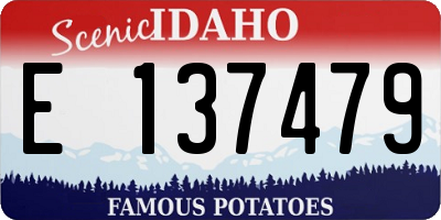 ID license plate E137479
