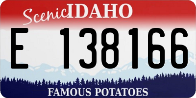ID license plate E138166