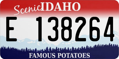 ID license plate E138264