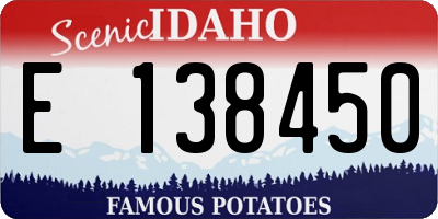 ID license plate E138450