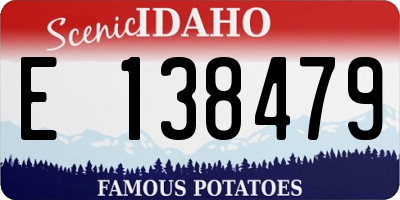 ID license plate E138479