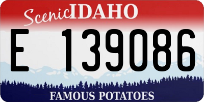 ID license plate E139086