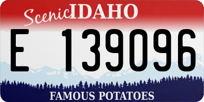 ID license plate E139096