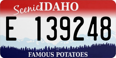 ID license plate E139248