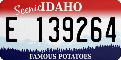 ID license plate E139264