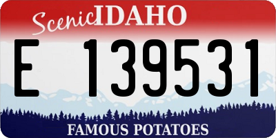 ID license plate E139531
