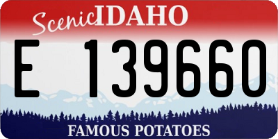 ID license plate E139660