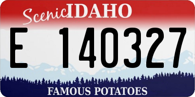 ID license plate E140327