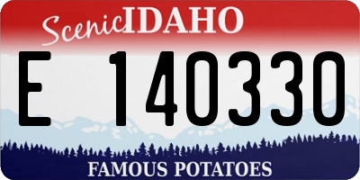 ID license plate E140330