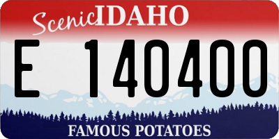 ID license plate E140400