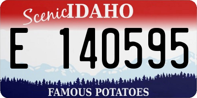 ID license plate E140595