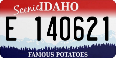ID license plate E140621