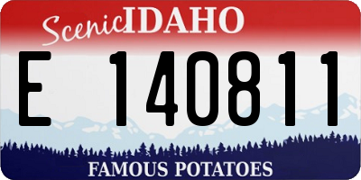 ID license plate E140811