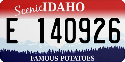 ID license plate E140926