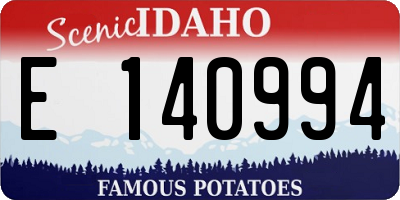 ID license plate E140994