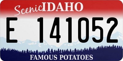 ID license plate E141052