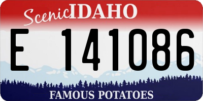 ID license plate E141086