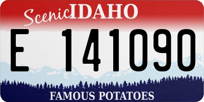 ID license plate E141090