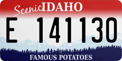 ID license plate E141130
