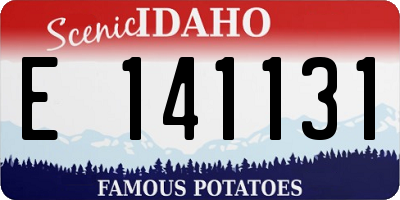 ID license plate E141131