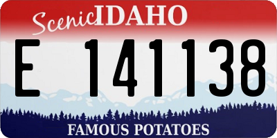 ID license plate E141138