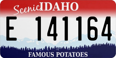 ID license plate E141164