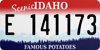 ID license plate E141173