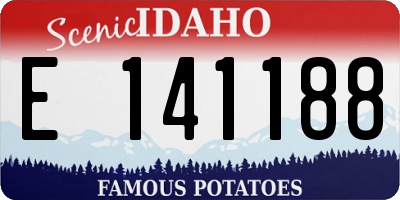 ID license plate E141188