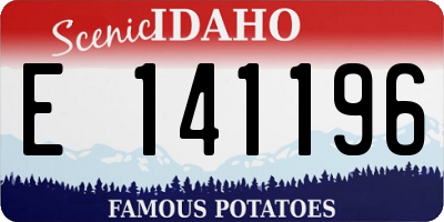 ID license plate E141196