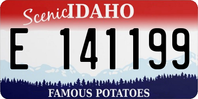 ID license plate E141199