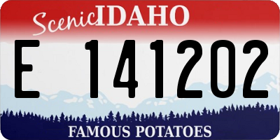 ID license plate E141202