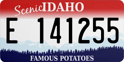 ID license plate E141255
