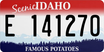 ID license plate E141270