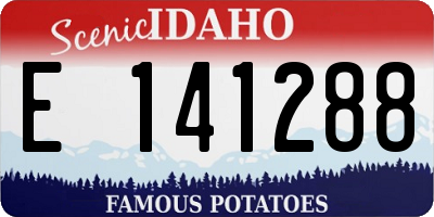 ID license plate E141288