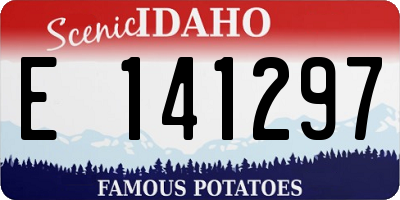 ID license plate E141297