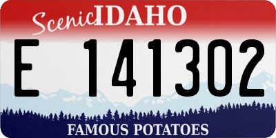 ID license plate E141302