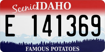 ID license plate E141369