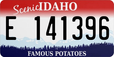 ID license plate E141396