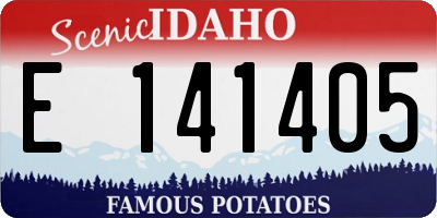 ID license plate E141405