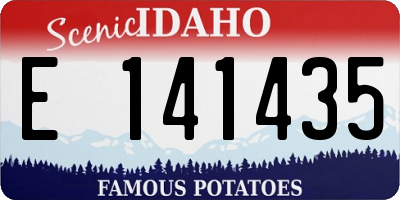 ID license plate E141435