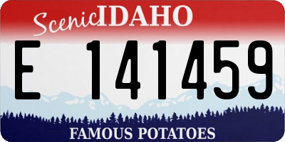 ID license plate E141459