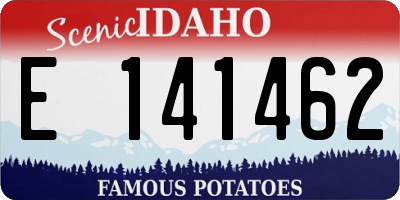 ID license plate E141462