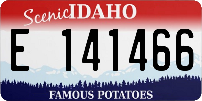 ID license plate E141466