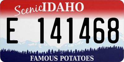 ID license plate E141468