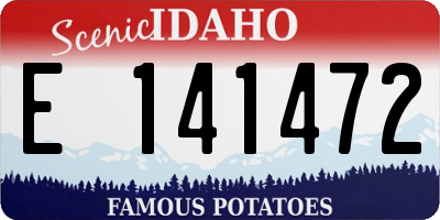 ID license plate E141472