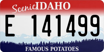 ID license plate E141499