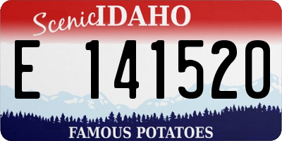 ID license plate E141520