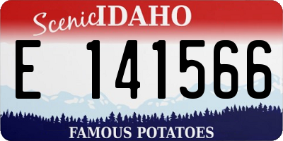 ID license plate E141566